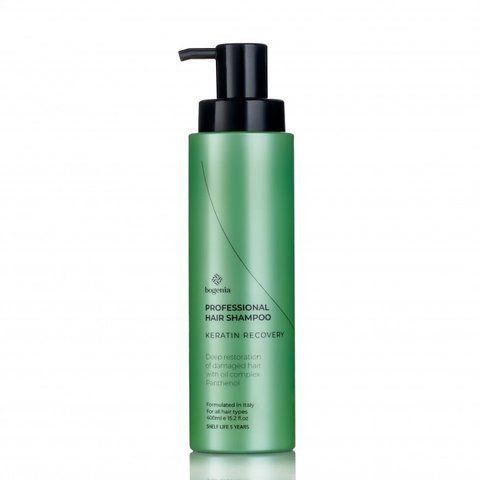 Шампунь для волосся Bogenia Professional Hair Shampoo Keratin Recovery, 400 мл 0507 фото