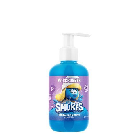 Натуральний дитячий шампунь для волосся Mr.SCRUBBER The Smurfs із ароматом журавлини, 200 мл 0404 фото