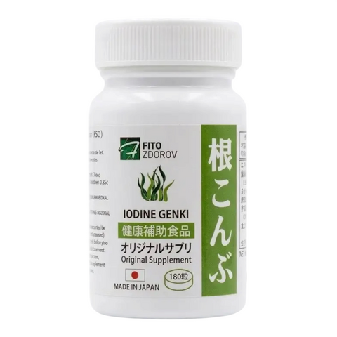 Органічний морський йод FITO ZDOROV Iodine Genki в таблетках, 180 шт 4809-zd фото