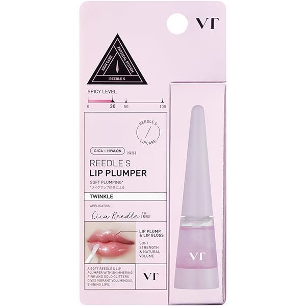 Плампер для губ прозрачный с розовым глитером VT Reedle Shot Lip Plumper Twinkle, 4.3 г 3710 фото