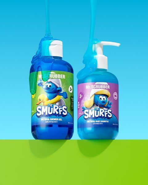 Натуральний дитячий гель для душу Mr.SCRUBBER The Smurfs Smurfberry, 200 мл 0404 фото