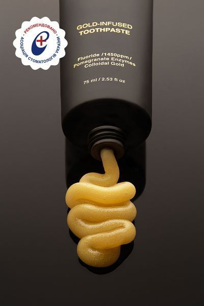 Зубна паста Solident Gold-Infused Toothpaste з колоїдним золотом, 75 мл 7826 фото