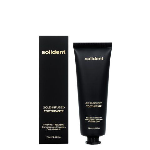Зубна паста Solident Gold-Infused Toothpaste з колоїдним золотом, 75 мл 7826 фото