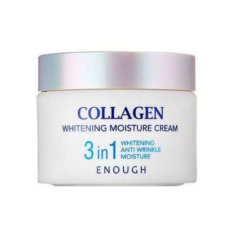 Зволожувальний крем для обличчя Enough Collagen Whitening Moisture Cream 3 в 1 з колагеном та освітлюювальним ефектом, 50 мл 0605 фото