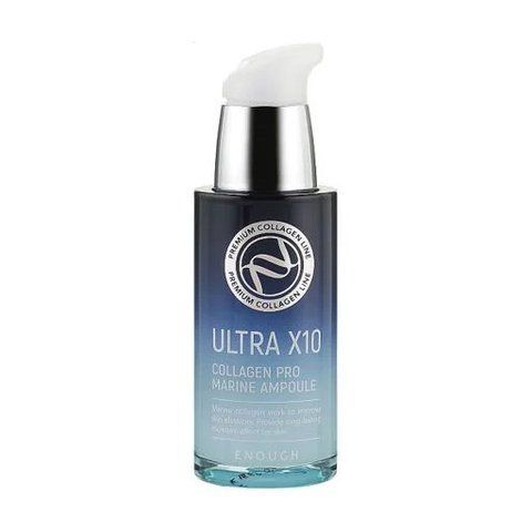 Сироватка для обличчя Enough Ultra X10 Collagen Pro Marine Ampoule з колагеном, 30 мл 0606 фото