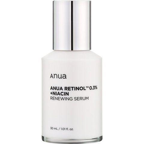 Разглаживающая и осветляющая сыворотка с ретинолом и ниацинамидом Anua Nano Retinol 0,3% + Niacin Renewing Serum, 30 мл 2073 фото