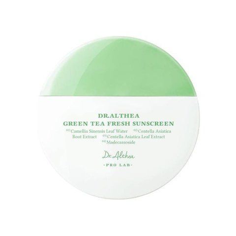 Заспокійливий сонцезахисний крем Dr.Althea Green Tea Fresh Sunscreen SPF50+ PA++++, 45 мл 8308 фото