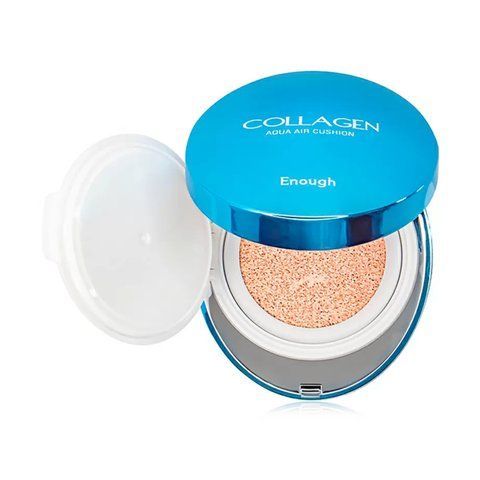 Увлажняющий кушон для лица Enough Collagen Aqua Air Cushion с коллагеном, 13 Light Beige, 15 г 9200 фото