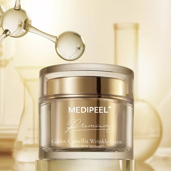Антивіковий крем для обличчя Medi-Peel Premium Golden Camellia Wrinkle Cream з екстрактом золота та камелії, 50 мл 2011 фото