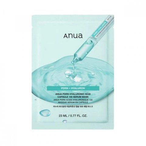 Увлажняющая тканевая маска с PDRN и гиалуроновой кислотой Anua PDRN Hyaluronic Acid Capsule 100 Serum Mask, 23 мл 2136 фото