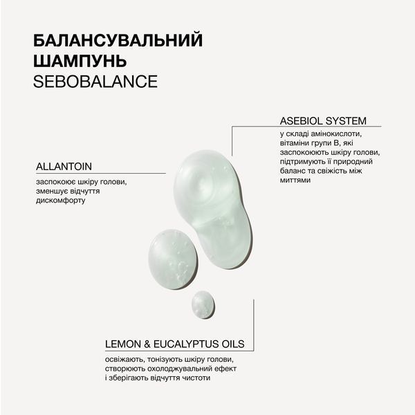 Балансувальний шампунь для волосся і шкіри голови схильних до жирності Triology. Sebobalance, 500 мл  6617 фото