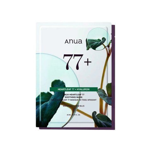 Успокаивающая противовоспалительная маска с экстрактом хауттюйнии Anua Heartleaf 77 Soothing Mask, 25 мл 2137 фото