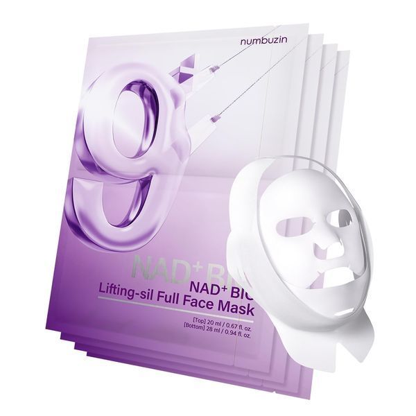 Біоліфтингова тканинна маска для обличчя Numbuzin No.9 NAD Bio Lifting Full Cover Facial Mask, 20 мл/ 28 мл 5600 фото