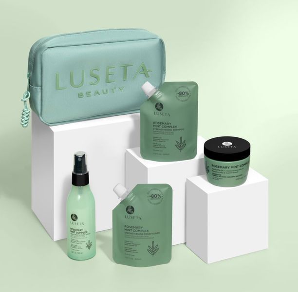 Освежающий набор для волос с жирными корнями и сухими кончиками Luseta Beauty Rosemary Mint Jet-Set Hair Refresh Kit 6080 фото