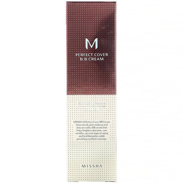 BB-крем для лица Missha M Perfect Cover BB Cream SPF 42/PA +++, 21 Light Beige, 50 мл 9401 фото