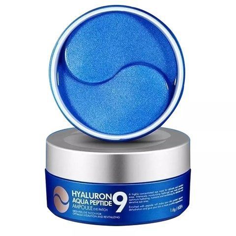 Гидрогелевые патчи для кожи вокруг глаз Medi-Peel Hyaluron Aqua Peptide 9 Ampoule Eye Patch для глубокого увлажнения, с пептидами, 60 шт 2019 фото