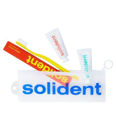 Набір для подорожей Solident Travel Kit Pineapple / Mint, 4 шт 7830 фото