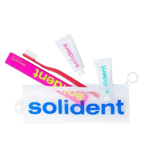Набір для подорожей Solident Travel Kit Peach / Mint, 4 шт 7832 фото