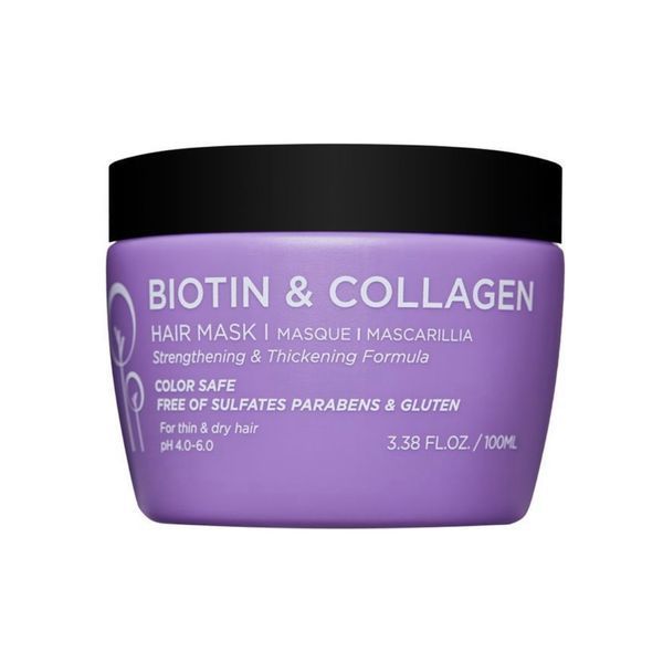 Набір для тонкого та ламкого волосся з косметичкою Luseta Beauty Biotin-Collagen Jet-Set Hair Strengthen Kit 6091 фото
