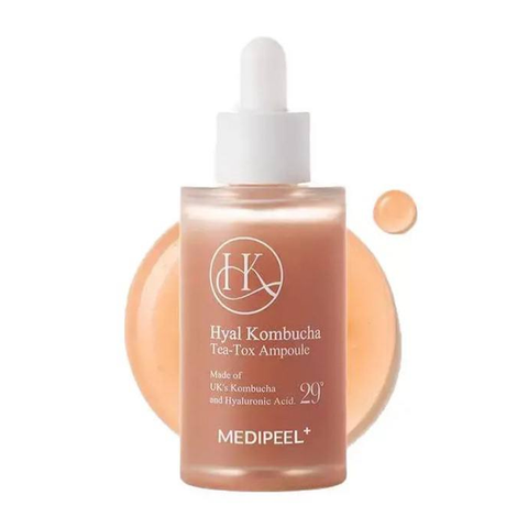 Питательная сыворотка ампульная для лица с экстрактом комбучи MEDIPEEL Hyal Kombucha Tea-Tox Ampoule, 50 мл 2174 фото