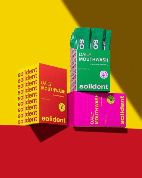 Набір ополіскувачів для ротової порожнини Solident Watermelon mint / кавун-м'ята, 20 шт (10 мл) 7816 фото