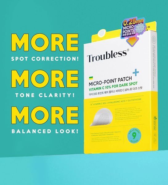 Точечные патчи с 10% витамина C Troubless Micro-Point Patch Plu Vitamin C 10% For Dark Spot, 9 шт 7600 фото