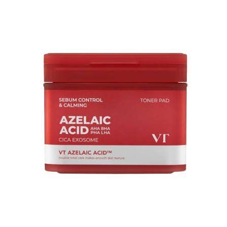 Тонер-педы с азелаиновой кислотой VT Cosmetics Azelaic Care Toner Pad, 180 мл (60 шт) 3741 фото