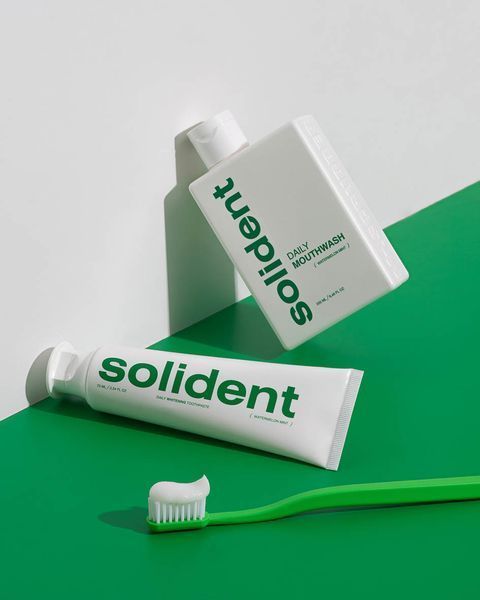 Ежедневная отбеливающая зубная паста Solident Watermelon mint / арбуз-мята, 90 г 7803 фото