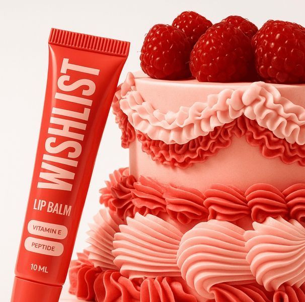 Бальзам-блиск для губ WiSHLiST Lip Gloss Balm Velvet Coral + іграшка-брелок, 10 мл 8201 фото