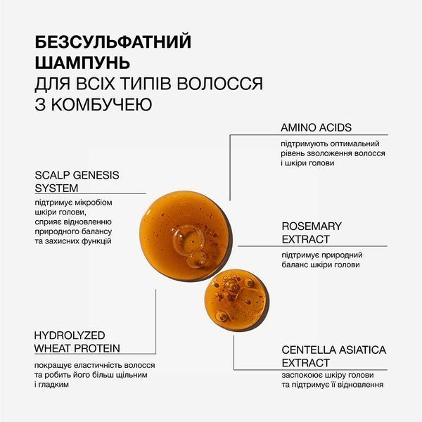 Бессульфатный шампунь для всех типов волос с комбучей Triology. Комбуча, 500 мл 6601 фото