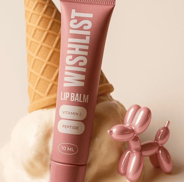Бальзам-блиск для губ WiSHLiST Lip Gloss Balm Sweet Candy + іграшка-брелок, 10 мл 8203 фото