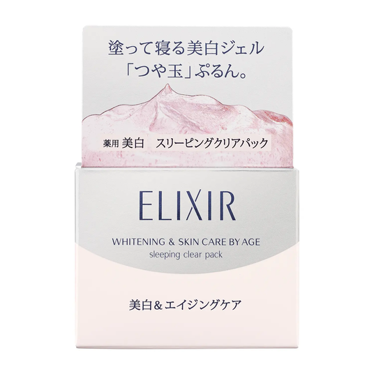 Нічна освітлююча гель-маска для обличчя Shiseido ELIXIR Whitening & Skin Care By Age Sleeping Clear Pack, 105 г 4509 фото