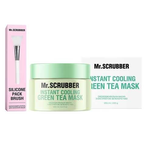 Охолоджувальна маска для обличчя Mr.SCRUBBER Instant Cooling Green Tea Mask з екстрактом зеленого чаю 0301 фото