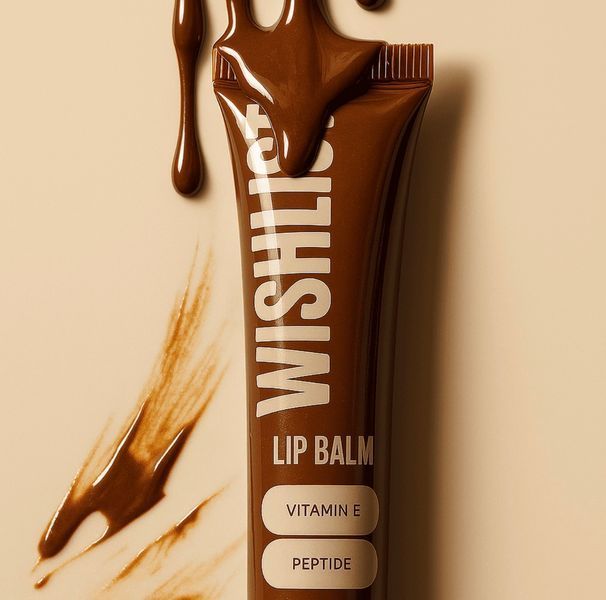 Бальзам-блиск для губ WiSHLiST Lip Gloss Balm Espresso Noir + іграшка-брелок, 10 мл 8205 фото