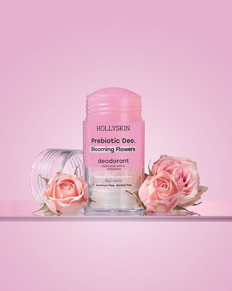 Парфумований дезодорант з гіалуроновою кислотою і пребіотиками HOLLYSKIN Prebiotic Deo. Blooming Flowers, 50 г 0080 фото